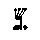 Hebrew letter Gimel with 4 Taagin. 933 bytes