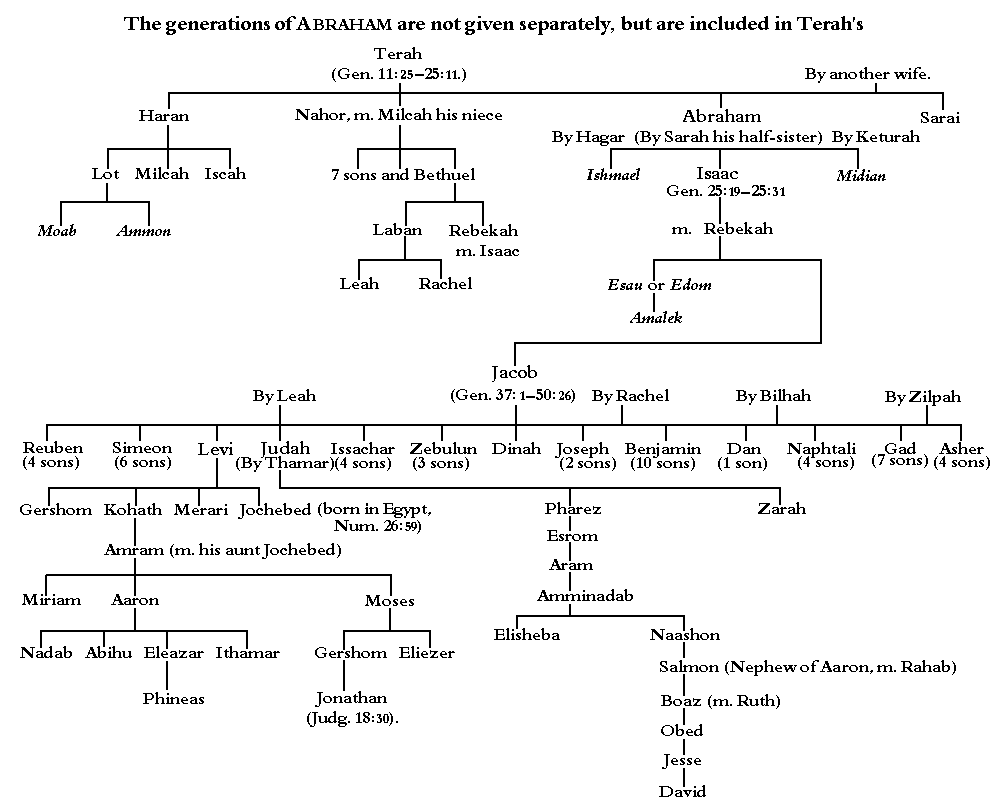 Generations Terah To David 16.6kb